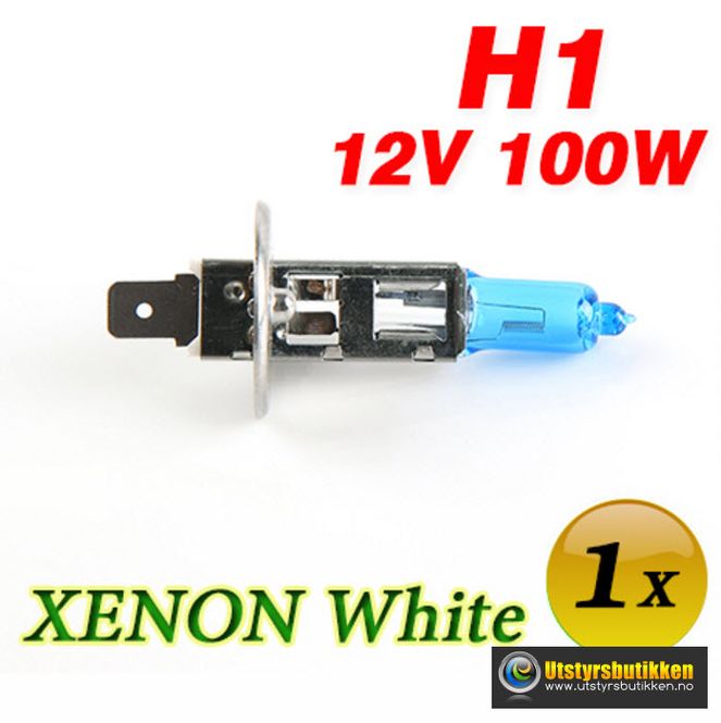 Hovedbilde Lyspære H1 - 100W - Xenon White 5000K