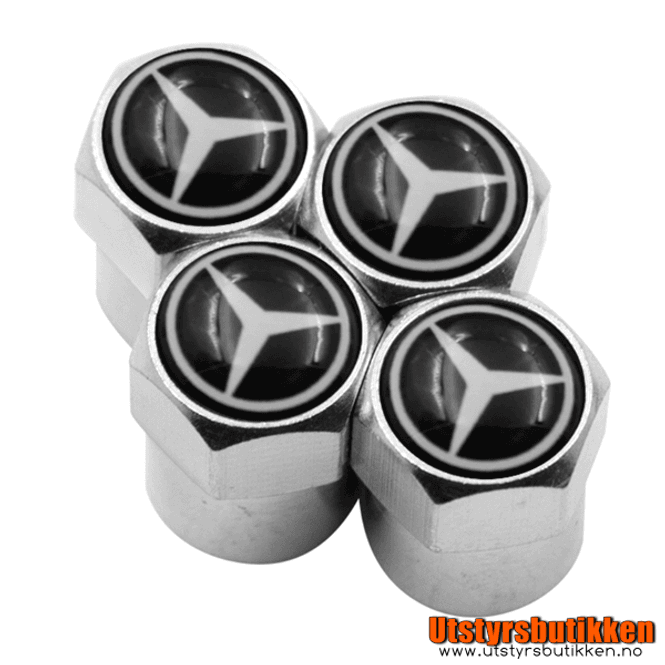 Hovedbilde Ventilhetter Mercedes - 4 pk chrome