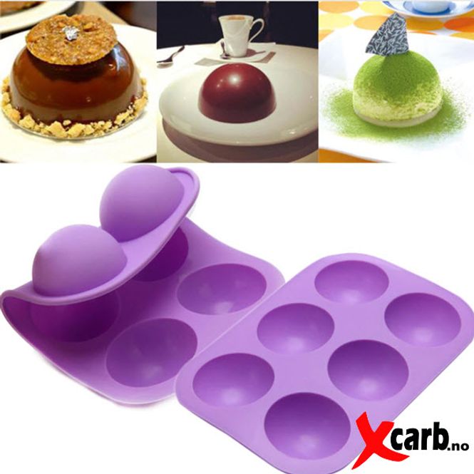 Hovedbilde Silikonform 6X dome