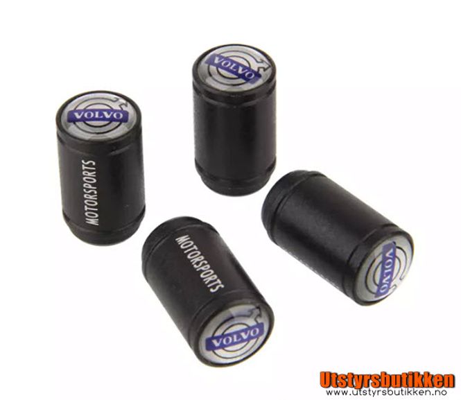 Hovedbilde Ventilhetter Volvo - 4 pk rund sort