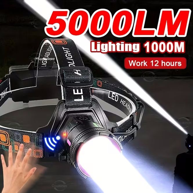 Hovedbilde Langtrekkende Hodelykt med Infrarød Sensor - 5000 ...