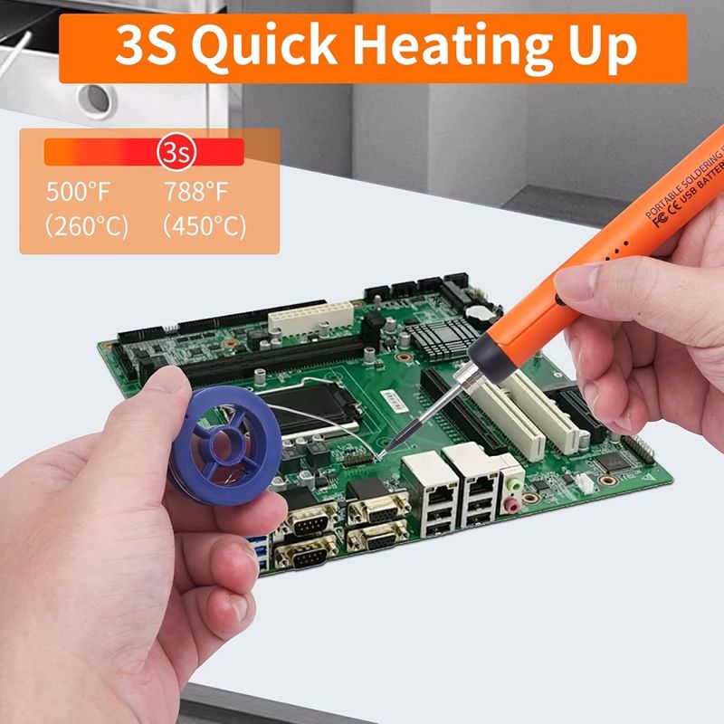 Trådløs oppladbart loddeboltsett