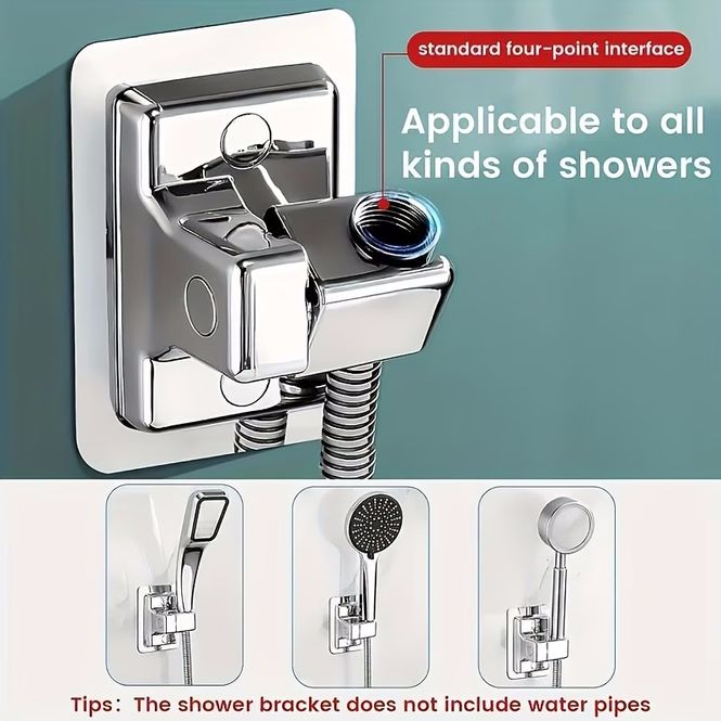 Hovedbilde Selvklebende justerbar dusjhodeholder