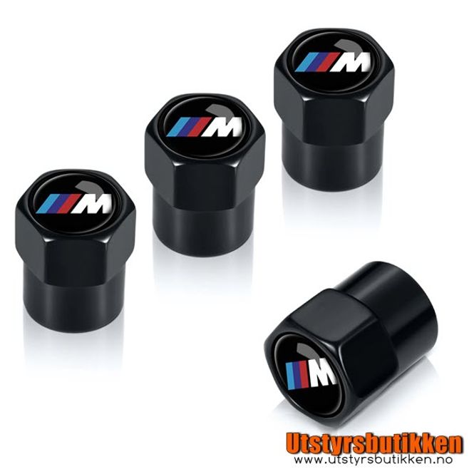 Hovedbilde Ventilhetter BMW M-Teknikk - 4 pk sort
