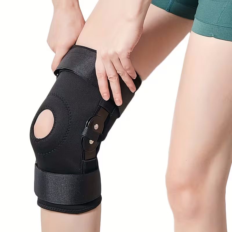 Knestøtte med hengsler og sidestabilisatorer