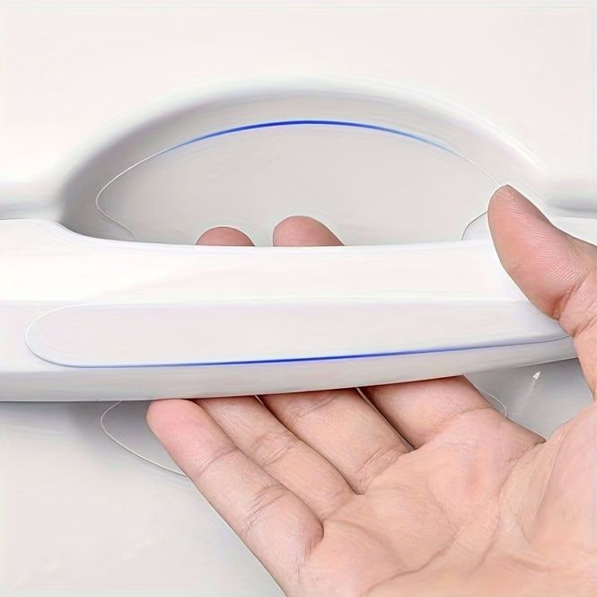 Hovedbilde 4 stk universelle bildørhåndtak ripebeskyttere